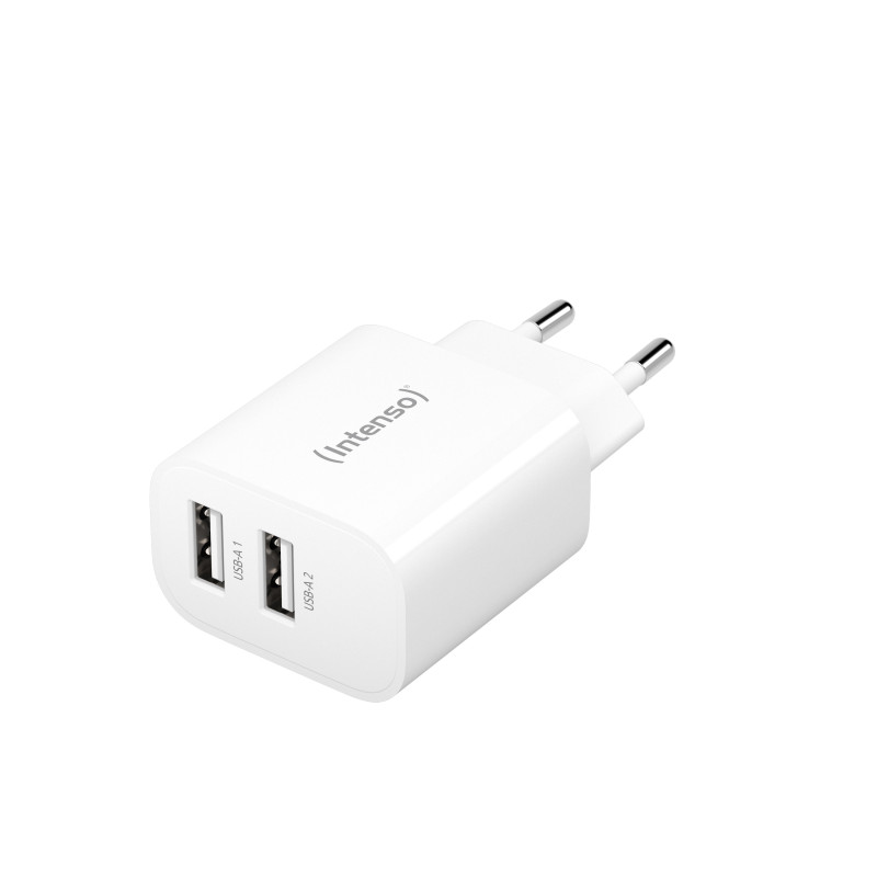 Intenso 7802412 POWER ADAPTER 2XUSB-A/7802412, Universal, Interior, 100 - 240 V, 50/60 Hz, 24 W, 5 V