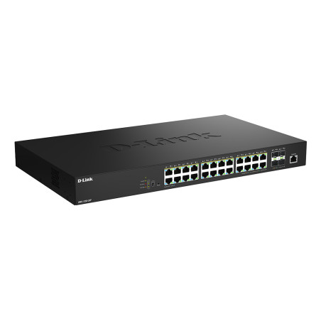 D-Link DMS-1250-28P/E DMS-1250-28P/E, Gestionado, L2, 2.5G Ethernet (100/1000/2500), Energía sobre Ethernet (PoE), Montaje en