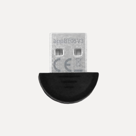 Approx APPBT05V3 APPBT05V3, USB tipo A, Bluetooth, Masculino, Negro, 10 m, 20 mm