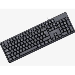 Approx APPMX205 APPMX205, Alámbrico, USB, QWERTY, Negro