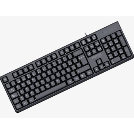 Approx APPMX205 APPMX205, Alámbrico, USB, QWERTY, Negro