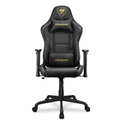 COUGAR 3MELIGLB.0001 CGR-ELI-GLB, Silla para videojuegos de PC, 120 kg, Asiento acolchado, Respaldo acolchado, Negro, Acero