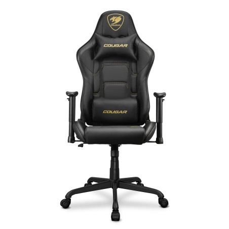 COUGAR 3MELIGLB.0001 CGR-ELI-GLB, Silla para videojuegos de PC, 120 kg, Asiento acolchado, Respaldo acolchado, Negro, Acero