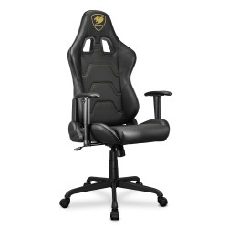COUGAR 3MELIGLB.0001 CGR-ELI-GLB, Silla para videojuegos de PC, 120 kg, Asiento acolchado, Respaldo acolchado, Negro, Acero 2