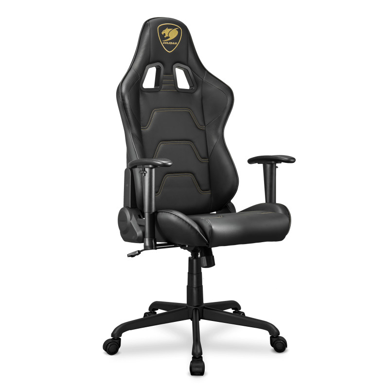 COUGAR 3MELIGLB.0001 CGR-ELI-GLB, Silla para videojuegos de PC, 120 kg, Asiento acolchado, Respaldo acolchado, Negro, Acero