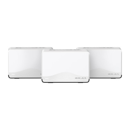 Mercusys HALO H27BE(3-PACK) HALO H27BE, Blanco, Interno, Sistema de malla, 30 dBmW, Doble banda (2,4 GHz / 5 GHz), Wi-Fi 6
