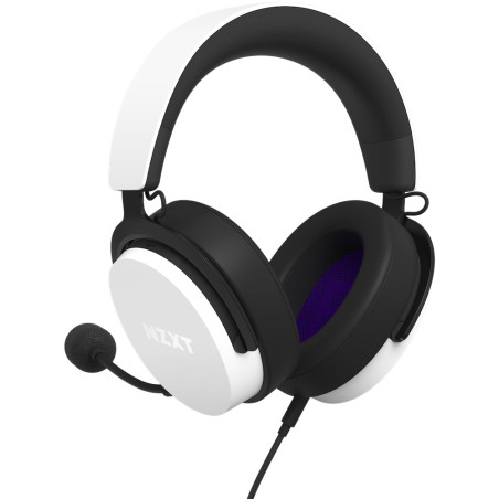 NZXT AP-WCB40-W2 AP-WCB40-W2, Alámbrico, Juego, 20 - 40000 Hz, 269,5 g, Auriculares, Blanco