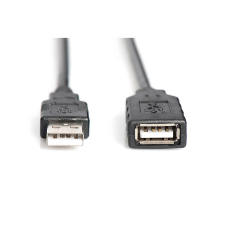 Digitus DA-73100-1 Cable de extensión USB 2.0 activo, 10 m, USB A, USB A, USB 2.0, 0,48 Gbit/s, Negro