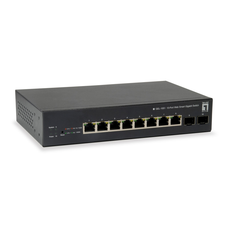 LevelOne GEP-1051 GEP-1051, Gestionado, L2/L3/L4, Gigabit Ethernet (10/100/1000), Energía sobre Ethernet (PoE), Montaje en rack