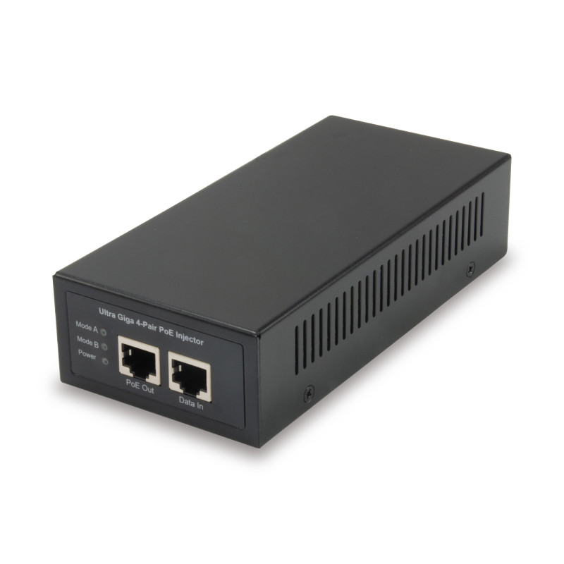LevelOne POI-5001 POI-5001, Gigabit Ethernet, 10,100,1000 Mbit/s, IEEE 802.3af, IEEE 802.3at, IEEE 802.3bt, Negro, Poder, 60 W