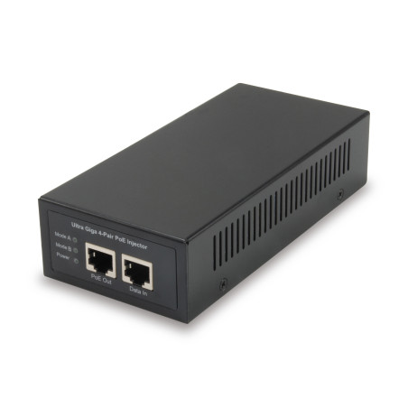 LevelOne POI-5001 POI-5001, Gigabit Ethernet, 10,100,1000 Mbit/s, IEEE 802.3af, IEEE 802.3at, IEEE 802.3bt, Negro, Poder, 60 W