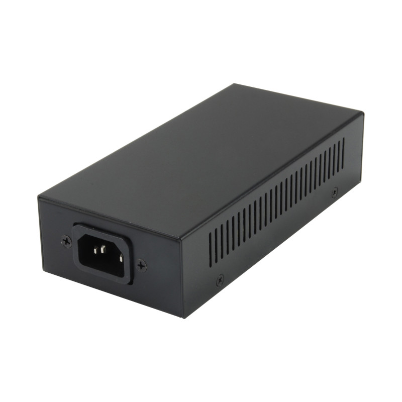 LevelOne POI-5001 POI-5001, Gigabit Ethernet, 10,100,1000 Mbit/s, IEEE 802.3af, IEEE 802.3at, IEEE 802.3bt, Negro, Poder, 60 W
