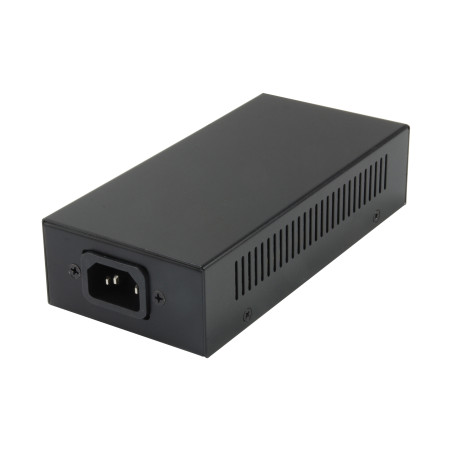 LevelOne POI-5001 POI-5001, Gigabit Ethernet, 10,100,1000 Mbit/s, IEEE 802.3af, IEEE 802.3at, IEEE 802.3bt, Negro, Poder, 60 W