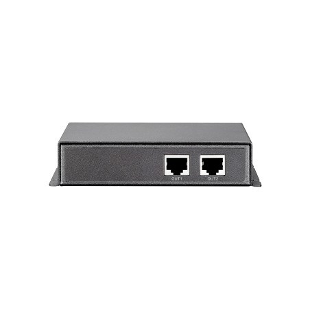 LevelOne POR-0202 Repetidor PoE, 2 puertos, Cascade, 802.3at PoE+, Repetidor de red, 100 m, 10/100Base-T(X), IEEE 802.3, IEEE