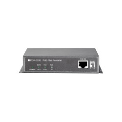 LevelOne POR-0200 Repetidor PoE, Cascade, 802.3at PoE+, Repetidor de red, 200 m, 10/100Base-T(X), IEEE 802.3, IEEE 802.3af, 2
