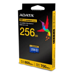 ADATA UD256GEX3L1-C UD256GEX3L1-C, 256 GB, MicroSDXC, UHS-II, 800 MB/s, 700 MB/s, Class 3 (U3)