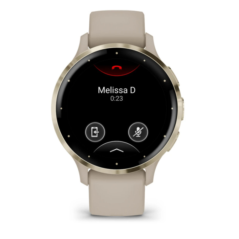 Garmin 010-02785-02 Venu 3S, 3,05 cm (1.2"), AMOLED, Pantalla táctil, Wifi, GPS (satélite), 40 g