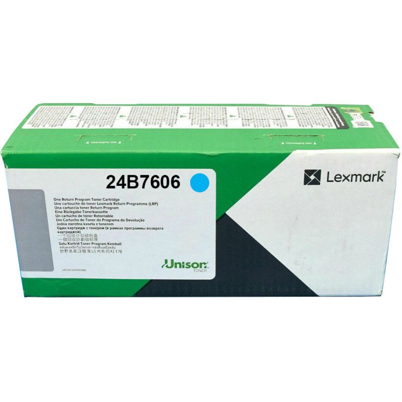 Lexmark 24B7606 24B7606, 12000 páginas, Cian, 1 pieza(s)