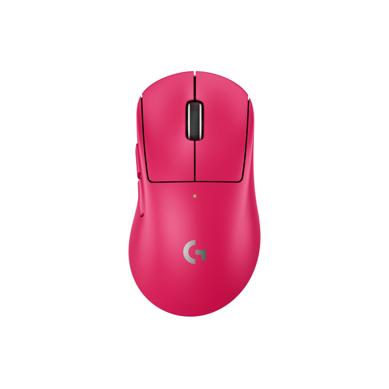 Logitech G 910-007373 PRO X SUPERLIGHT 2 DEX, mano derecha, Óptico, RF inalámbrico, 44000 DPI, 0,25 ms, Magenta