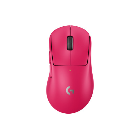 Logitech G 910-007373 PRO X SUPERLIGHT 2 DEX, mano derecha, Óptico, RF inalámbrico, 44000 DPI, 0,25 ms, Magenta