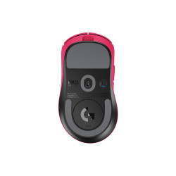 Logitech G 910-007373 PRO X SUPERLIGHT 2 DEX, mano derecha, Óptico, RF inalámbrico, 44000 DPI, 0,25 ms, Magenta 2