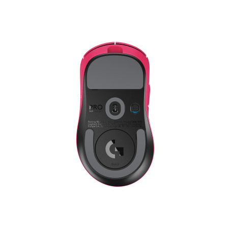 Logitech G 910-007373 PRO X SUPERLIGHT 2 DEX, mano derecha, Óptico, RF inalámbrico, 44000 DPI, 0,25 ms, Magenta