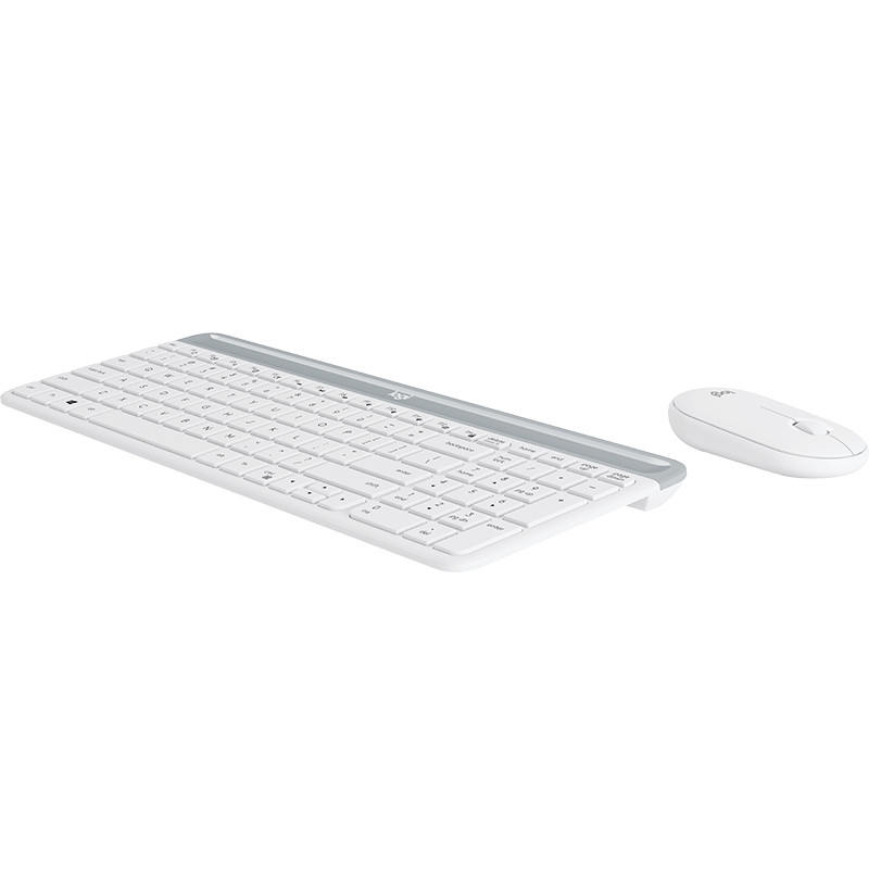 Logitech 920-009205 920-009205, Completo (100%), Inalámbrico, RF inalámbrico, QWERTY, Blanco, Ratón incluido