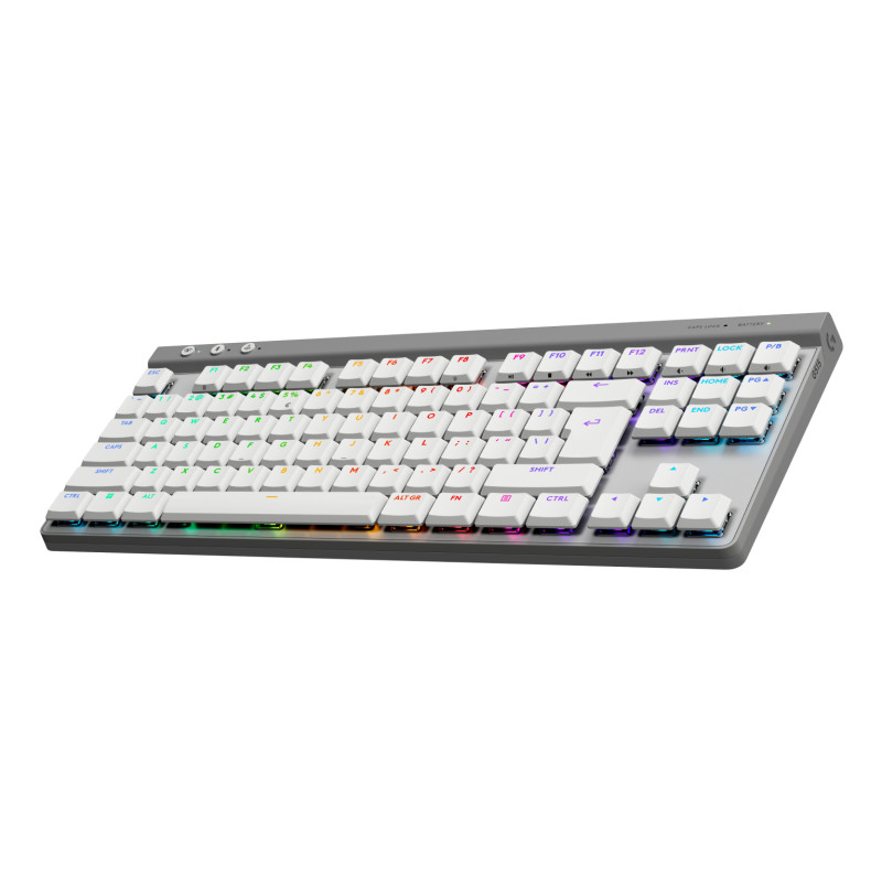 Logitech G 920-012539 G515 LIGHTSPEED TKL, Inalámbrico y alámbrico, RF Wireless + Bluetooth, Interruptor mecánico, QWERTY,