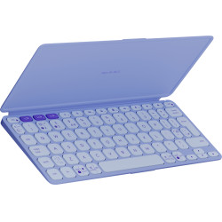 Logitech 920-012986 920-012986, QWERTY, Internacional de EE.UU., Switch de tecla de tijera, 1,8 cm, 1 mm, Lila