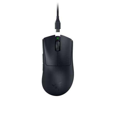 Razer RZ01-04630300-R3WL DeathAdder V3 Pro, mano derecha, Óptico, RF Wireless + USB Type-C, 30000 DPI, Negro