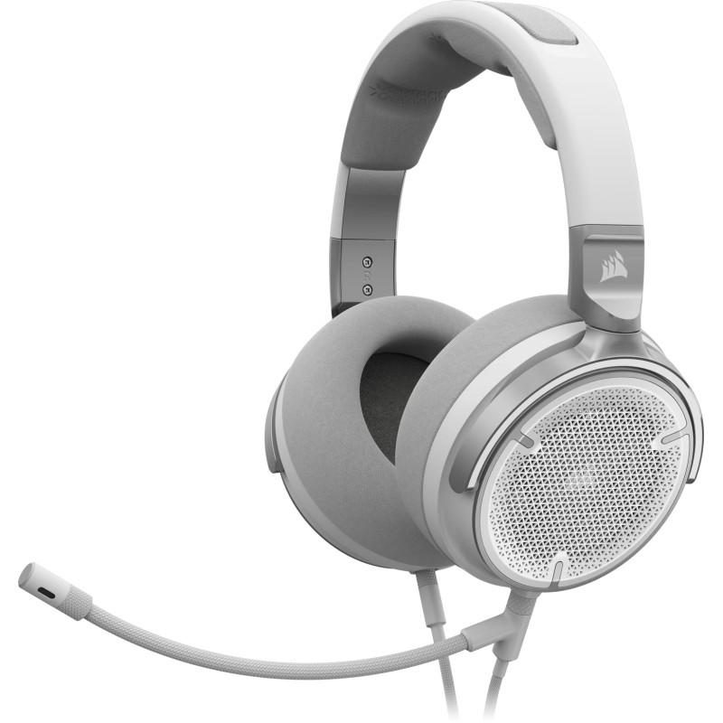 Corsair CA-9011371-EU VIRTUOSO PRO, Alámbrico, Juego, 20 - 40000 Hz, 1,23 kg, Auriculares, Blanco