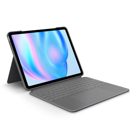 Logitech 920-012611 Combo Touch, QWERTZ, Alemán, Trackpad, 1,9 cm, 1 mm, Apple