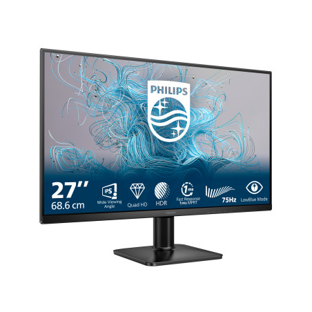 Philips 27E2N1500L/00 1000 series 27E2N1500L/00, 68,6 cm (27"), 2560 x 1440 Pixeles, Quad HD, LED, 4 ms, Negro