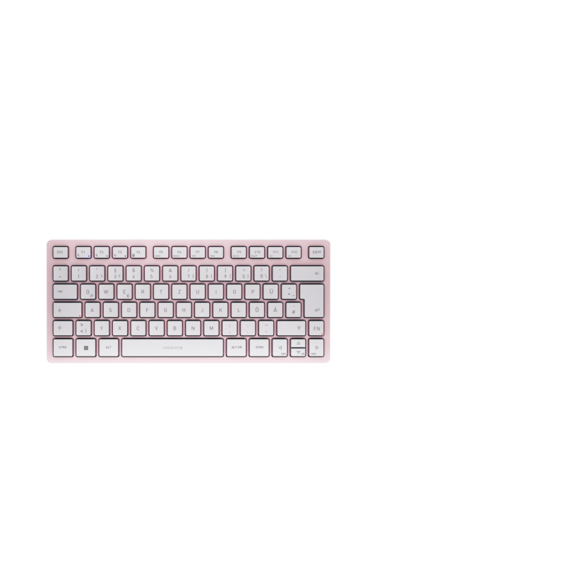 CHERRY JK-7100DE-19 KW 7100 MINI BT, Inalámbrico, Bluetooth, Switch de tecla de tijera, QWERTZ, Rosa