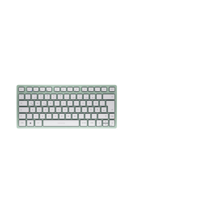 CHERRY JK-7100DE-18 KW 7100 MINI BT, Inalámbrico, Bluetooth, Switch de tecla de tijera, QWERTZ, Color menta