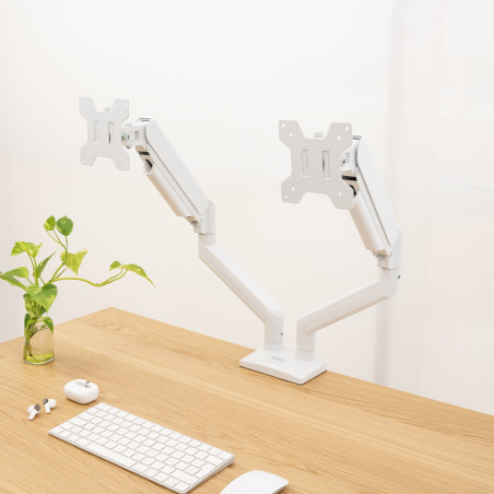TooQ DB1434TNR-W DB1434TNR-W, Pinza/Atornillado, 10 kg, 33 cm (13"), 86,4 cm (34"), 100 x 100 mm, Blanco