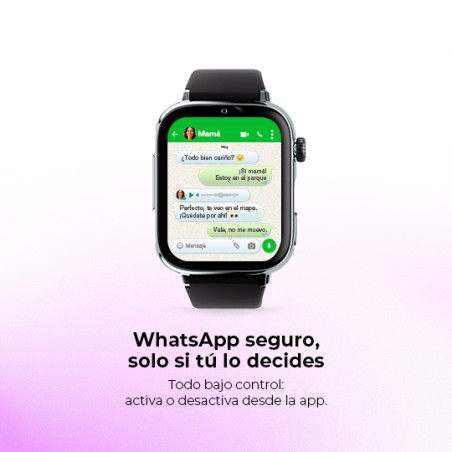 SaveFamily 55942827147647 SaveWatch Plus 2, 4,7 cm (1.85"), AMOLED, Pantalla táctil, 16 GB, GPS (satélite), 55 g