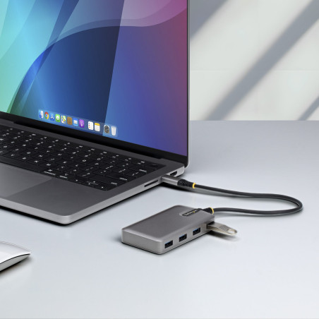 StarTech.com 5G4AC-USB-C-HUB Hub USB-C de 4 Puertos USB-A - Ladrón USB USB Tipo C a USB-A - Concentrador USB 3.0 Portátil de