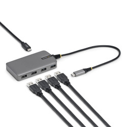 StarTech.com 5G4AC-USB-C-HUB Hub USB-C de 4 Puertos USB-A - Ladrón USB USB Tipo C a USB-A - Concentrador USB 3.0 Portátil de