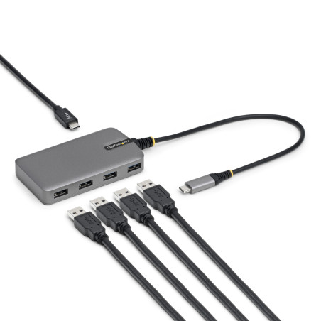 StarTech.com 5G4AC-USB-C-HUB Hub USB-C de 4 Puertos USB-A - Ladrón USB USB Tipo C a USB-A - Concentrador USB 3.0 Portátil de