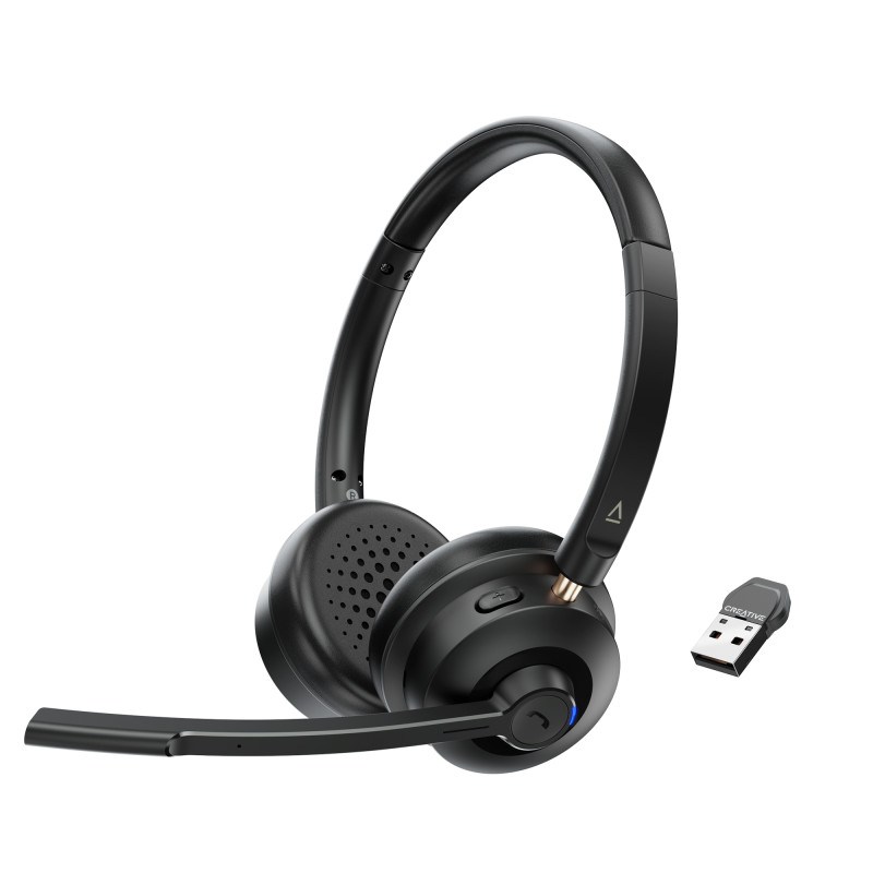 Creative Labs 51EF1290AA000 51EF1290AA000, Inalámbrico y alámbrico, Business/Everyday, Auriculares, Negro