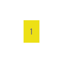 APLI APLI 1599 Etiquettes 210x297 jaunes jet/laser/copieur 20 feuilles, Amarillo, Rectángulo, Permanente, 210 x 297, A4, 2