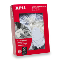 APLI 00390 00390, Blanco, Universal, Rectángulo, 200 g/m², 2,2 cm, 3,5 cm