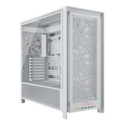 Corsair CC-9011308-WW FRAME 5000D RS, Midi Tower, PC, Blanco, ATX, EATX, micro ATX, Mini-ITX, Plástico, Acero, Vidrio