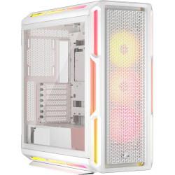 Corsair CC-9011299-WW iCUE LINK 5000T LX RGB, Midi Tower, PC, Blanco, ATX, EATX, micro ATX, Mini-ITX, Plástico, Acero, Vidrio