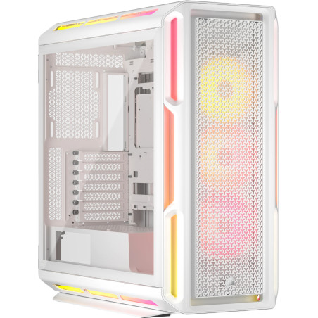 Corsair CC-9011299-WW iCUE LINK 5000T LX RGB, Midi Tower, PC, Blanco, ATX, EATX, micro ATX, Mini-ITX, Plástico, Acero, Vidrio