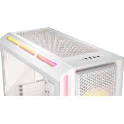 Corsair CC-9011299-WW iCUE LINK 5000T LX RGB, Midi Tower, PC, Blanco, ATX, EATX, micro ATX, Mini-ITX, Plástico, Acero, Vidrio 2