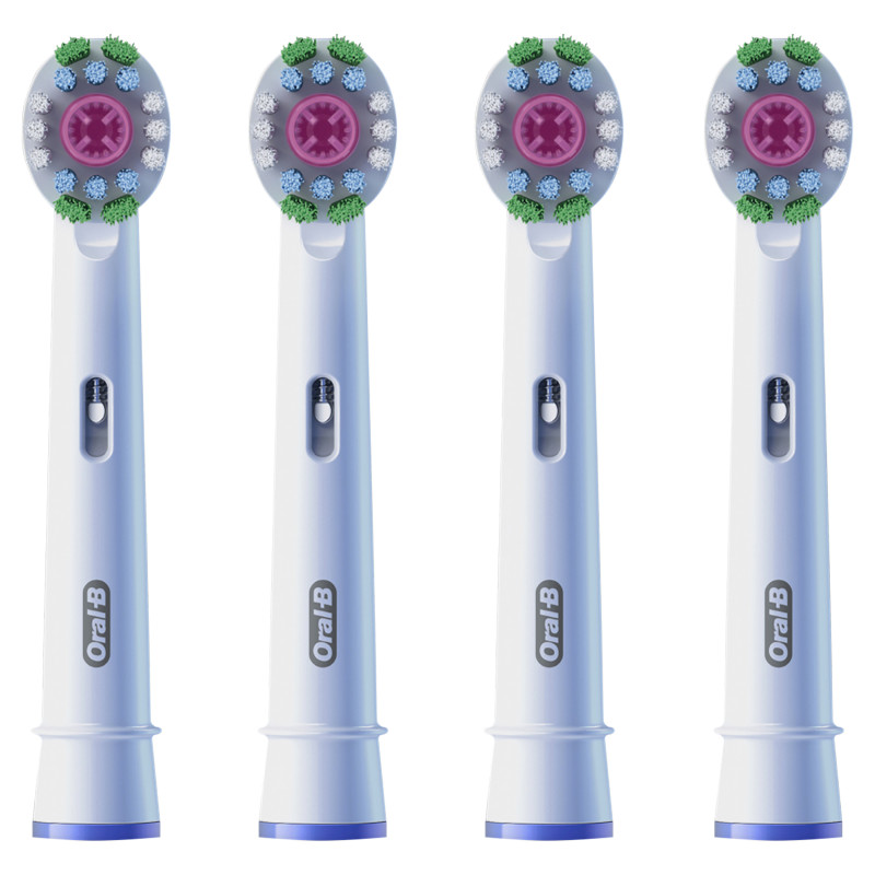 Oral-B 8006540860960 3D White 860960, 4 pieza(s), Blanco, Oral-B, 60 mm, 18 mm, 220 mm