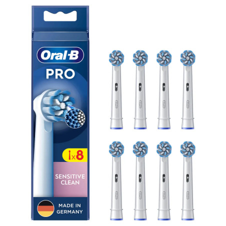 Oral-B 8006540860649 Sensitive Clean , 8 pieza(s), Blanco, 3 mes(es), Extrasuave, Oral-B, Caja