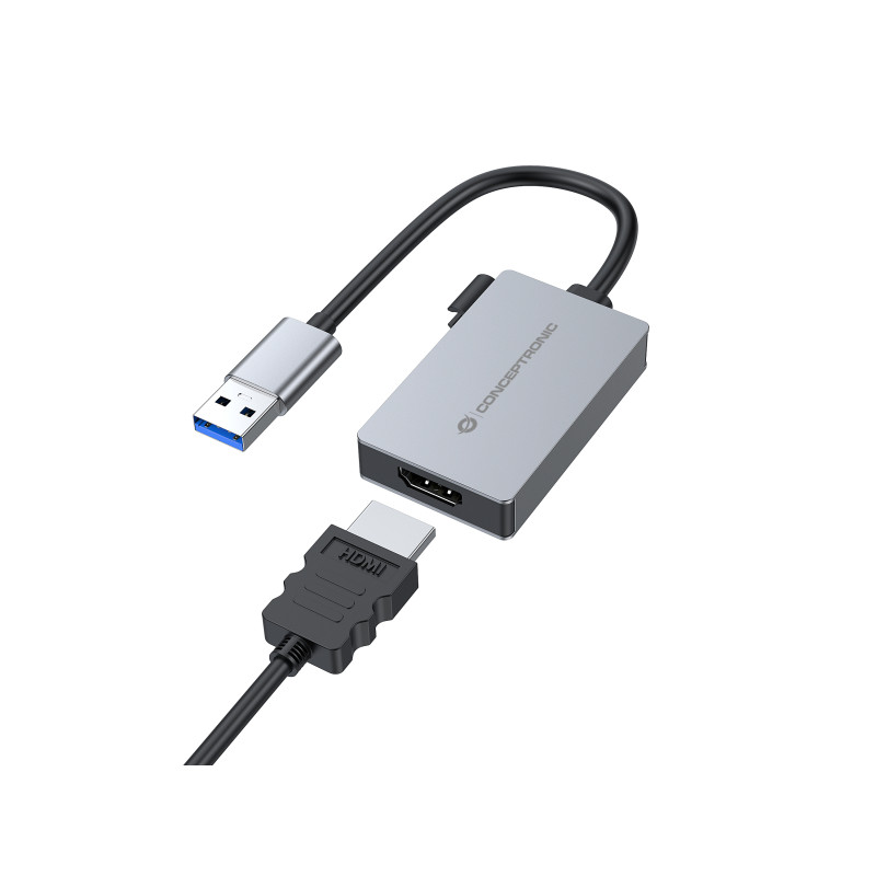 Conceptronic ABBY22G ABBY22G, 3.2 Gen 1 (3.1 Gen 1), USB tipo A, Salida HDMI, 1920 x 1080 Pixeles